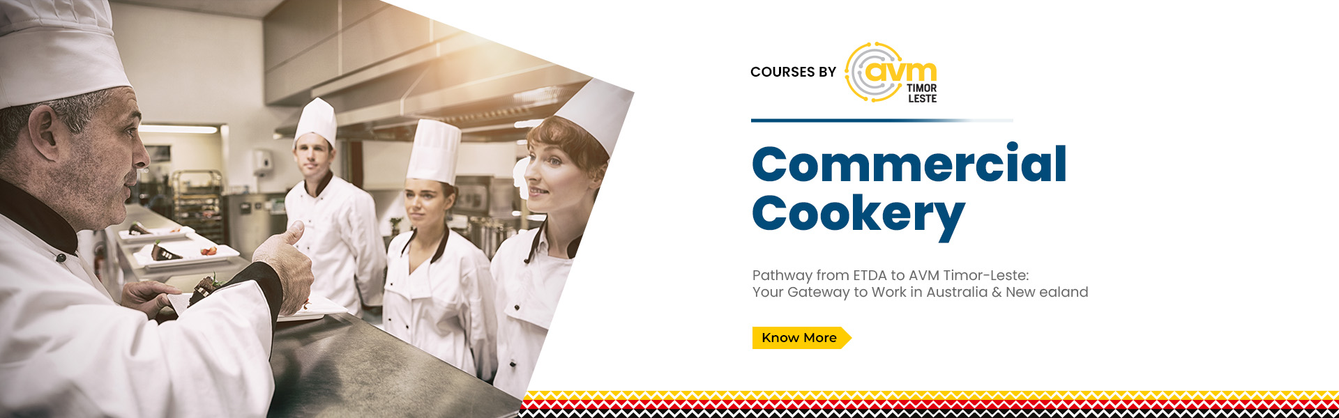 AVM TL Banner - Commercial Cookery