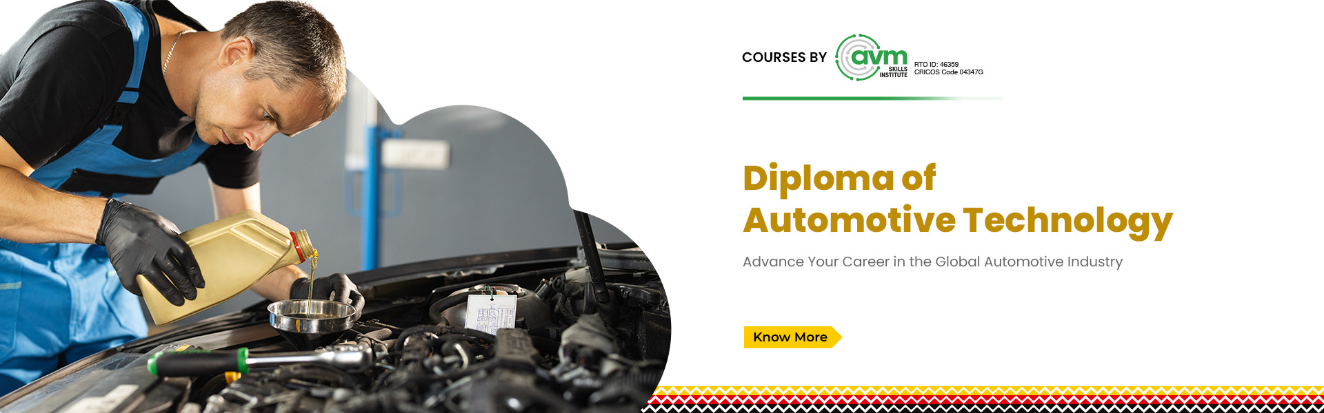 AVM TL Banner - Diploma of Automotive Technology